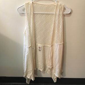 Cream sheer cardigan